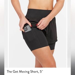 Spanx Get Moving shorts 5” Medium
